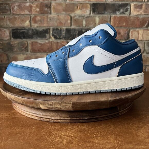Jordan Other - New Nike Air Jordan 1 SE Low Industrial Blue White Shoes Sneakers Size 11.5